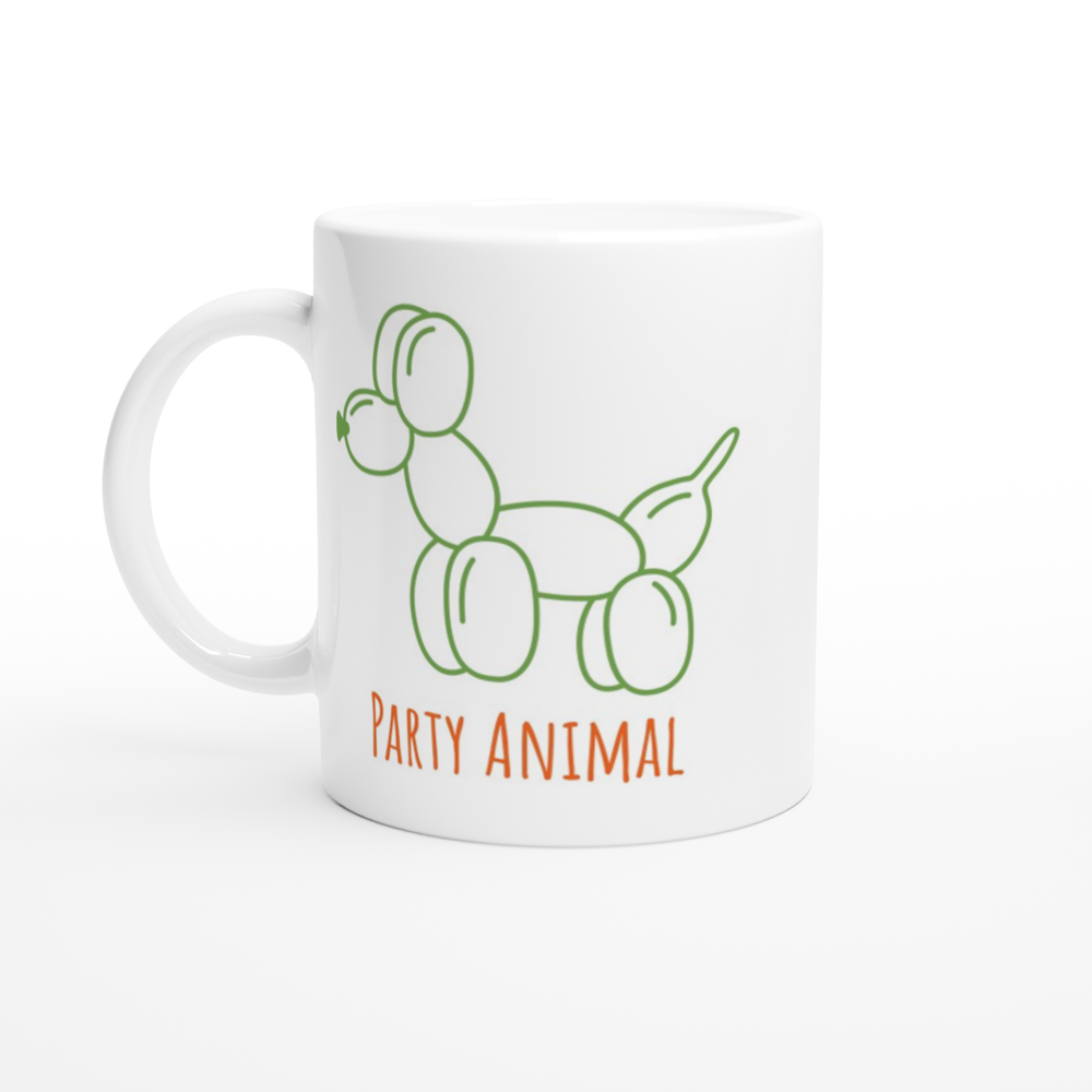 Party Animal - White 11oz Ceramic Mug White 11oz Ceramic Mug White 11oz Mug