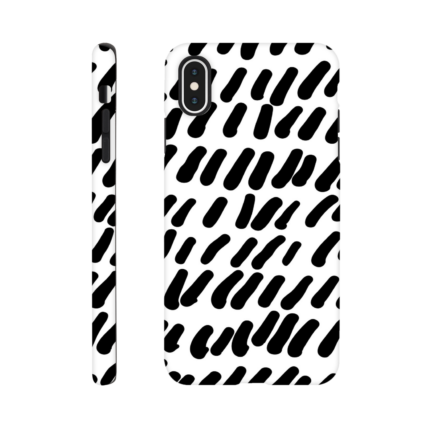 Black And White - Phone Tough Case iPhone XS Max Print Material