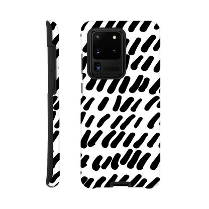 Black And White - Phone Tough Case Galaxy S20 Ultra Print Material