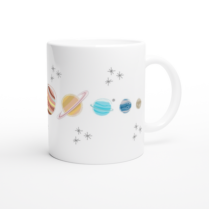 Solar System Planets - White 11oz Ceramic Mug White 11oz Mug