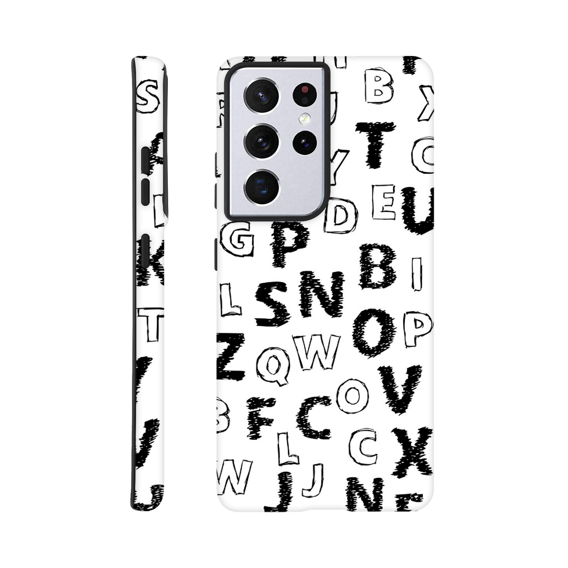 Alphabet - Phone Tough Case Galaxy S21 Ultra Phone Case Globally Fulfilled