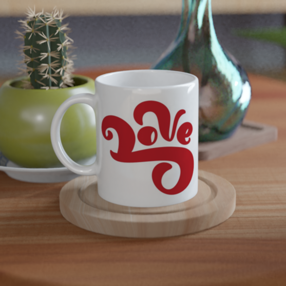 Love - White 11oz Ceramic Mug White 11oz Mug