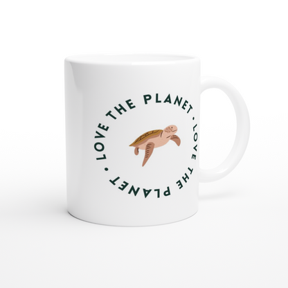Love The Planet - White 11oz Ceramic Mug White 11oz Mug