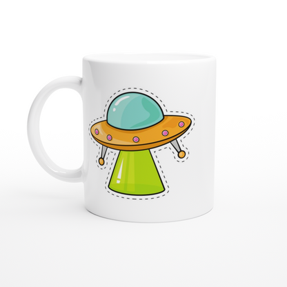 UFO - White 11oz Ceramic Mug White 11oz Mug