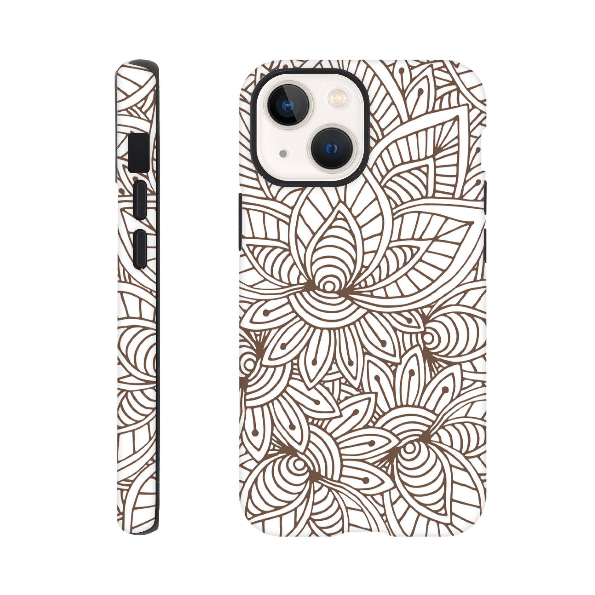 Natural Floral - Phone Tough Case iPhone 13 Mini Phone Case Globally Fulfilled