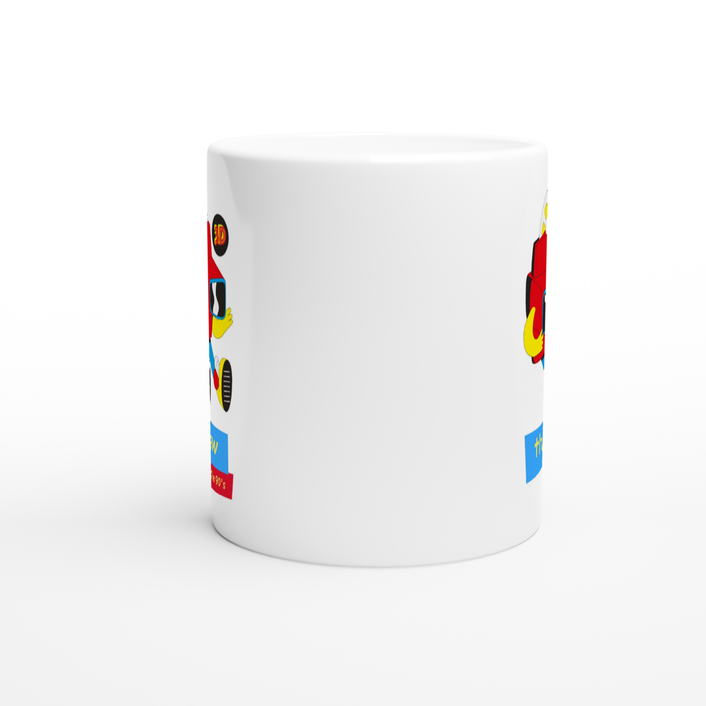 The View From The 90's - White 11oz Ceramic Mug White 11oz Mug Globally Fulfilled