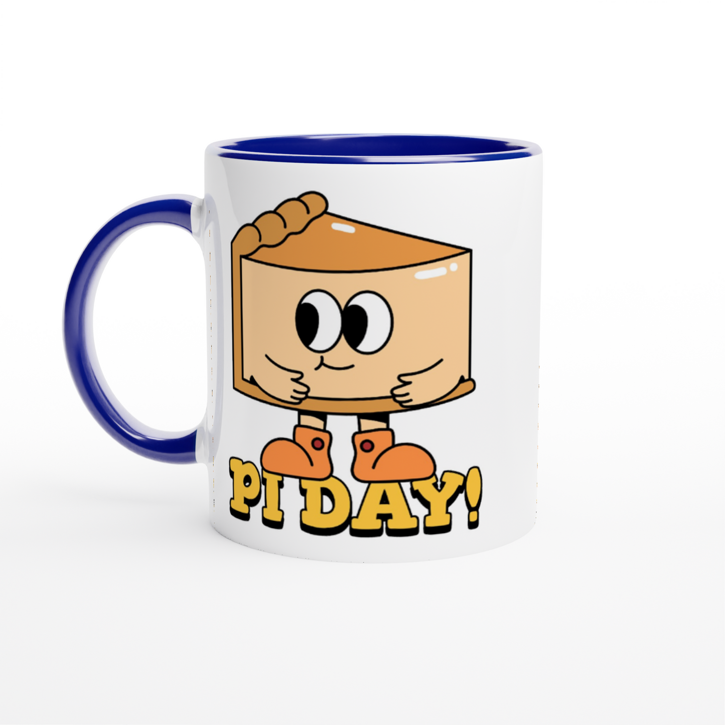 Pi Day - White 11oz Ceramic Mug with Colour Inside ceramic blue Colour 11oz Mug Maths Science