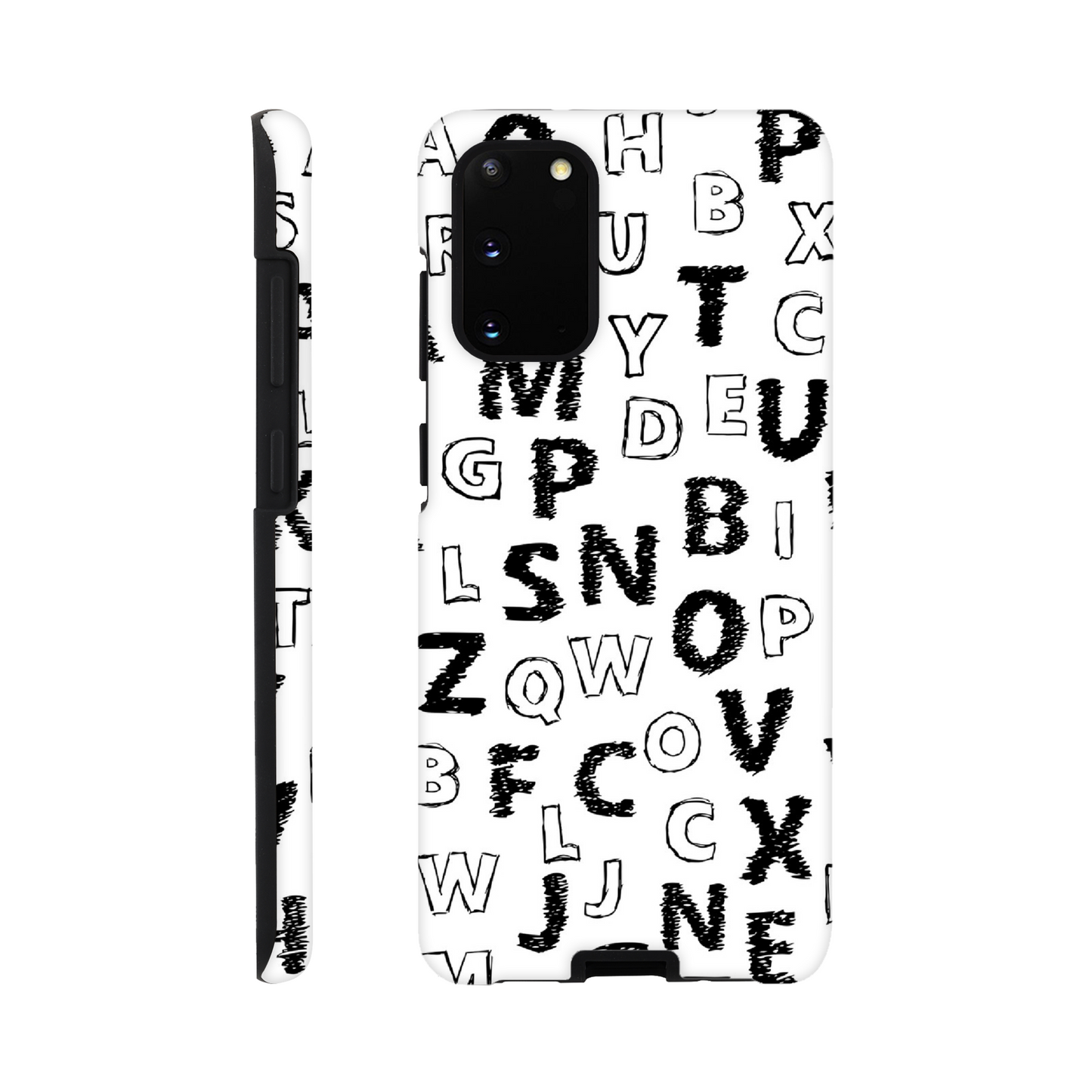 Alphabet - Phone Tough Case Galaxy S20 Phone Case Globally Fulfilled