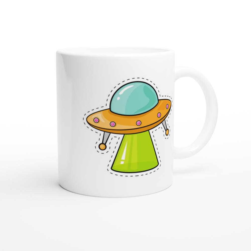 UFO - White 11oz Ceramic Mug White 11oz Mug