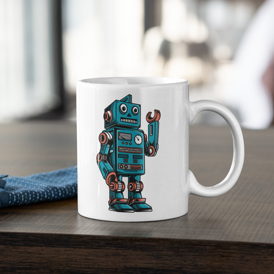 Robot - 11oz Ceramic Mug 11 oz Mug Sci Fi