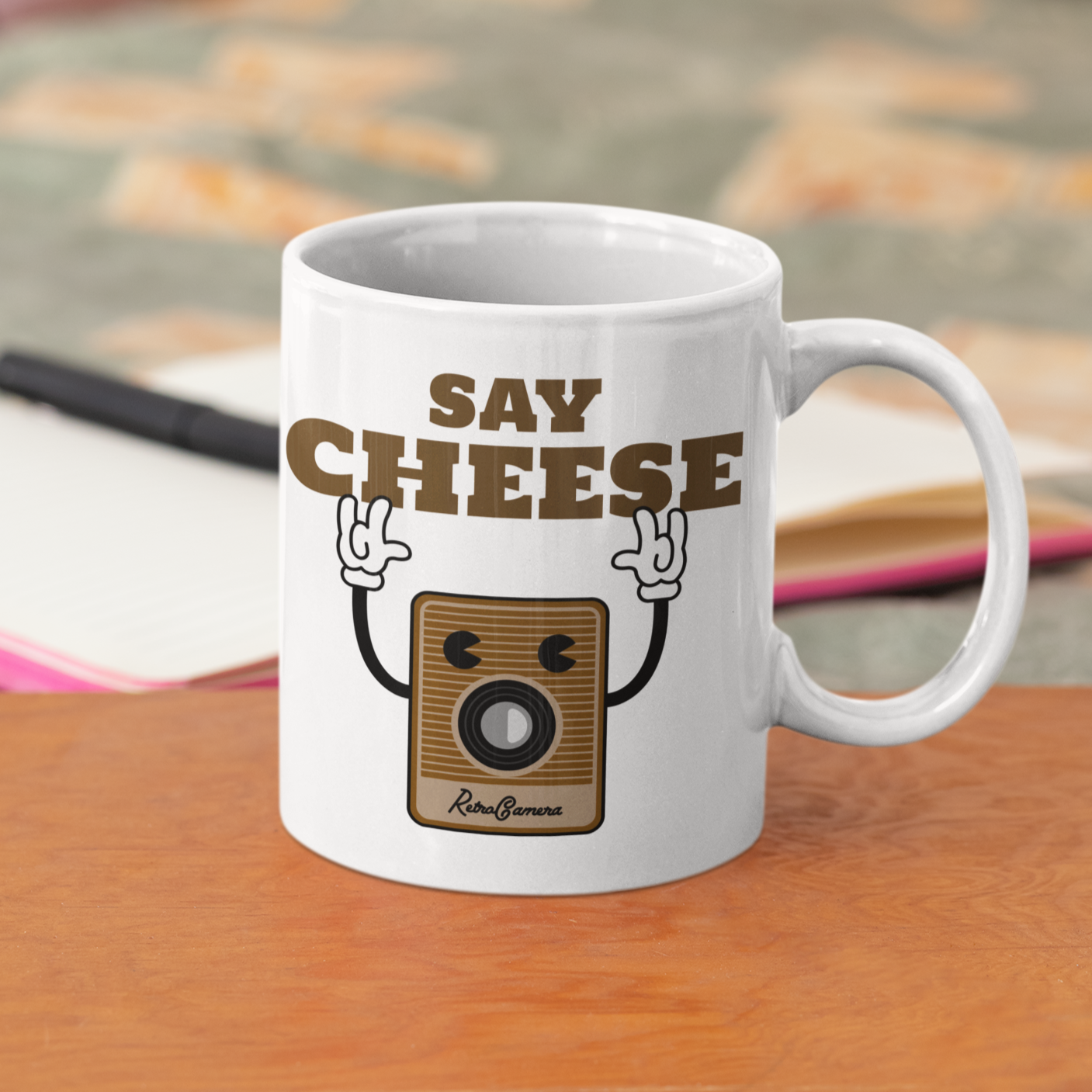 Say Cheese - 11oz Ceramic Mug 11 oz Mug Retro Tech