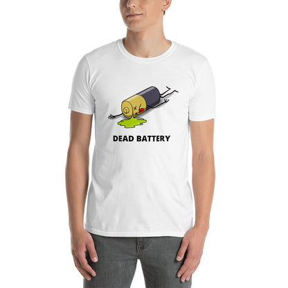 Dead Battery - Mens T-Shirt Mens T-shirt Funny Mens