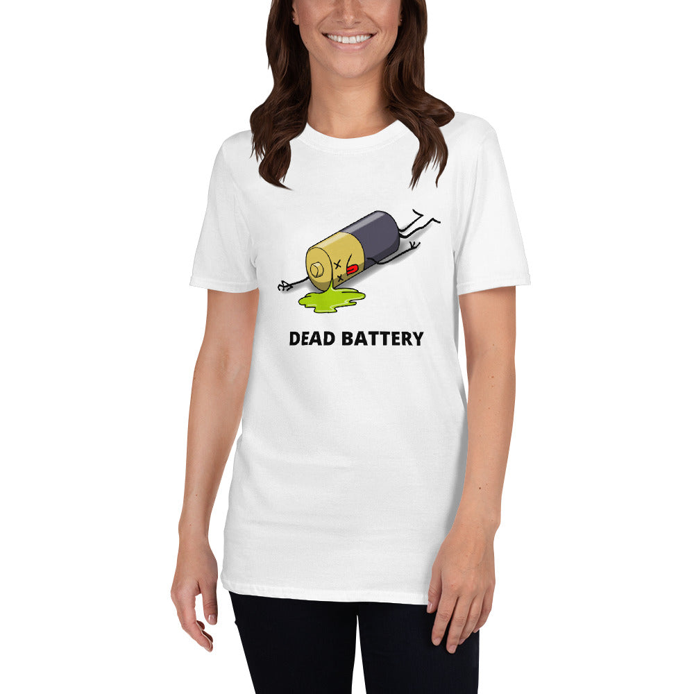 Dead Battery - Womens T-shirt Womens T-shirt Funny Womens