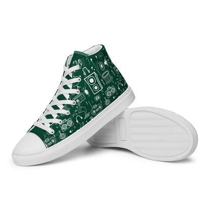 All The Music - Women’s high top canvas shoes Womens High Top Shoes Outside Australia
