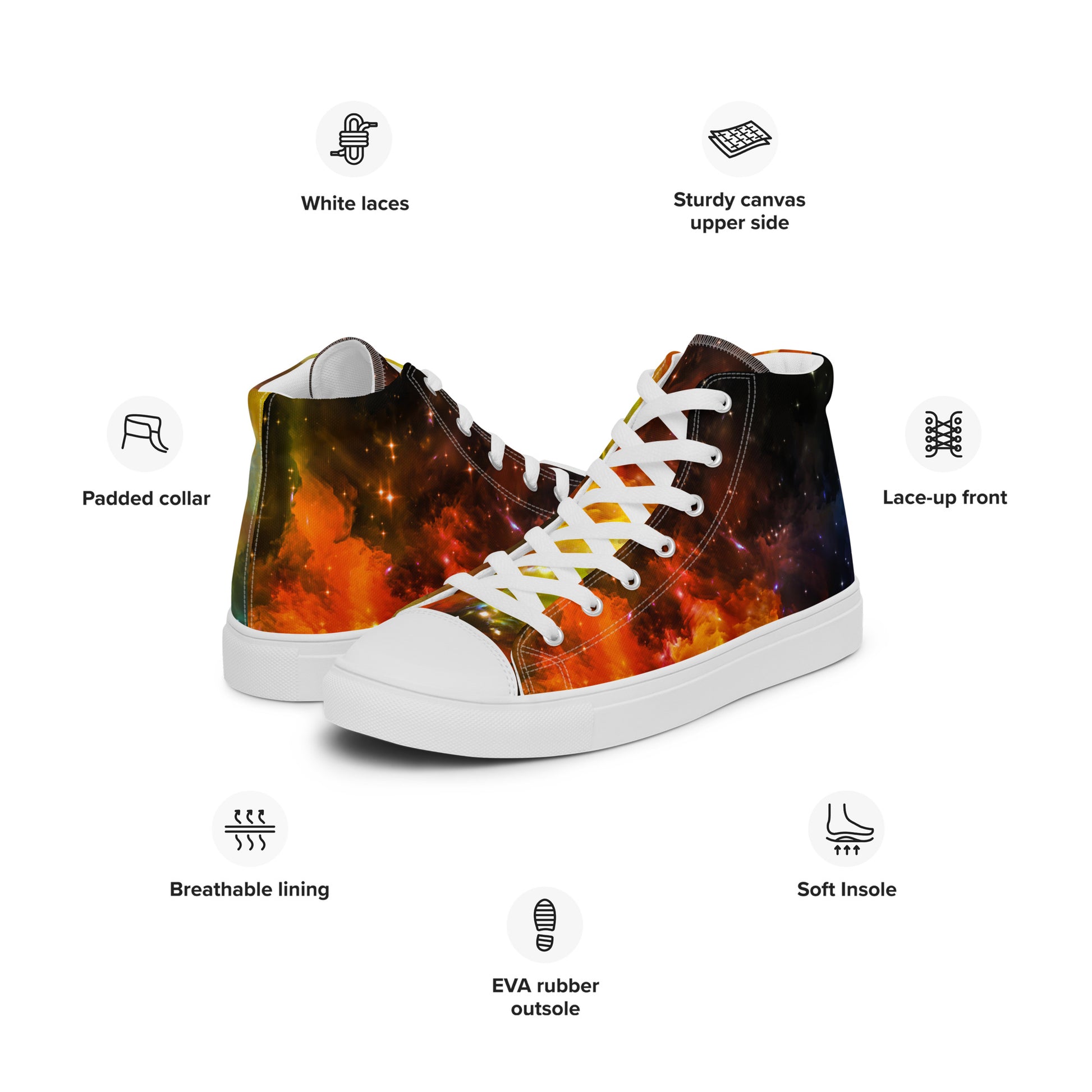 I Need Some Space - Women’s high top canvas shoes Womens High Top Shoes Outside Australia