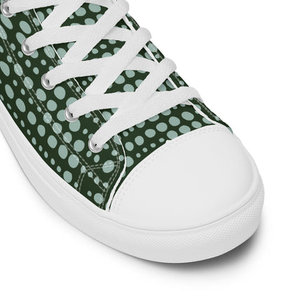Go Green - Women’s high top canvas shoes Womens High Top Shoes Outside Australia