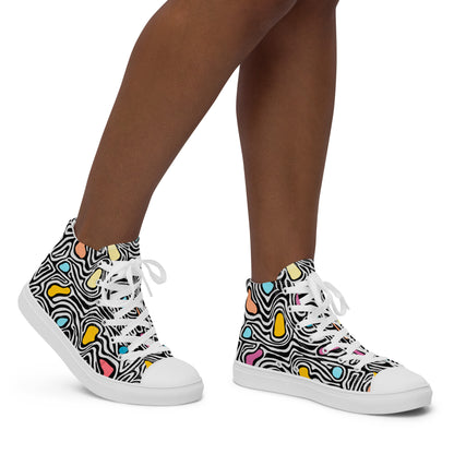 Trippy - Women’s high top canvas shoes Womens High Top Shoes Outside Australia