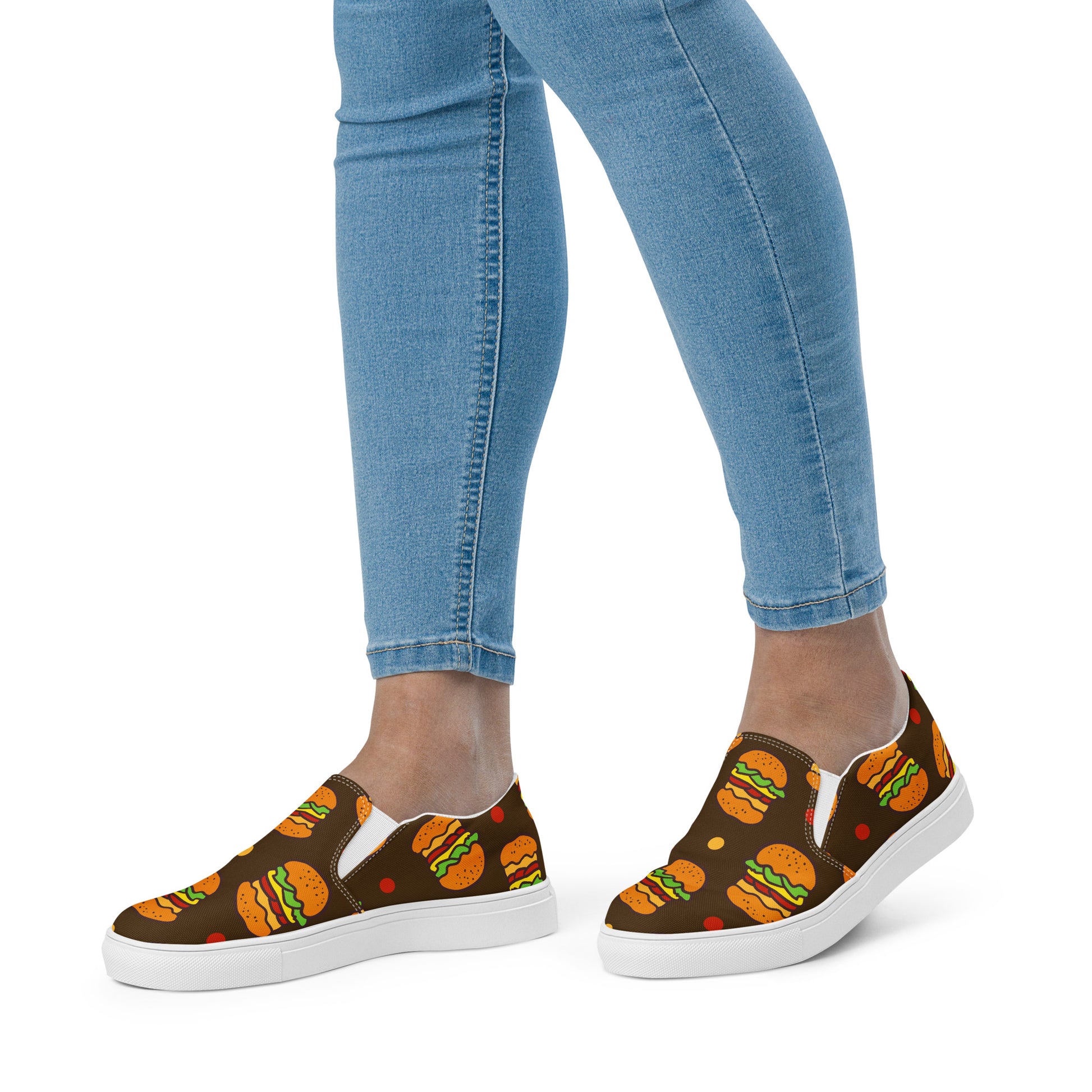 Burgers - Women’s slip-on canvas shoes Womens Slip On Shoes