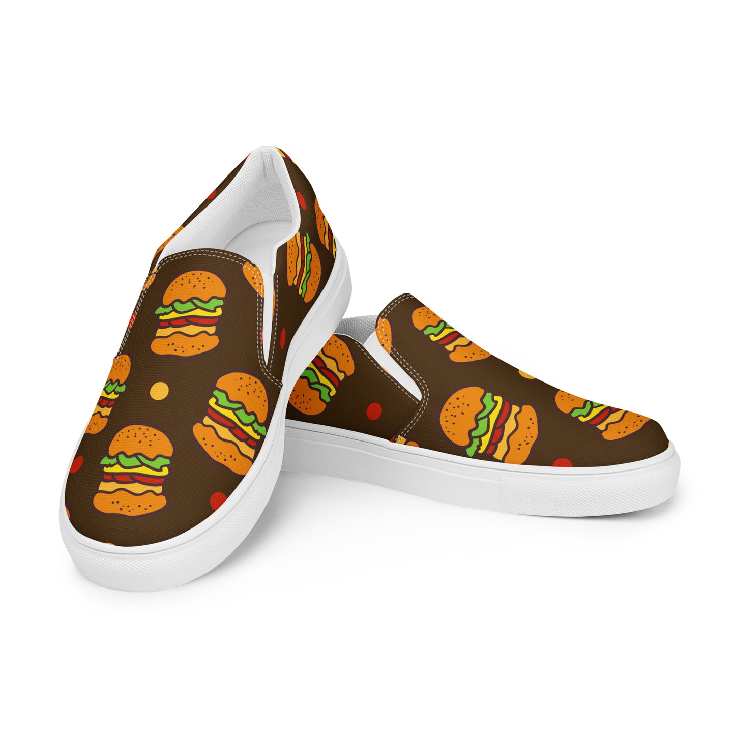 Burgers - Women’s slip-on canvas shoes Womens Slip On Shoes